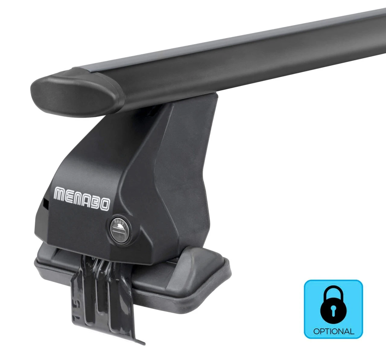 3. Bare transversale Menabo Omega Plus Black pentru Peugeot 208, 5 usi, model 2012-2015