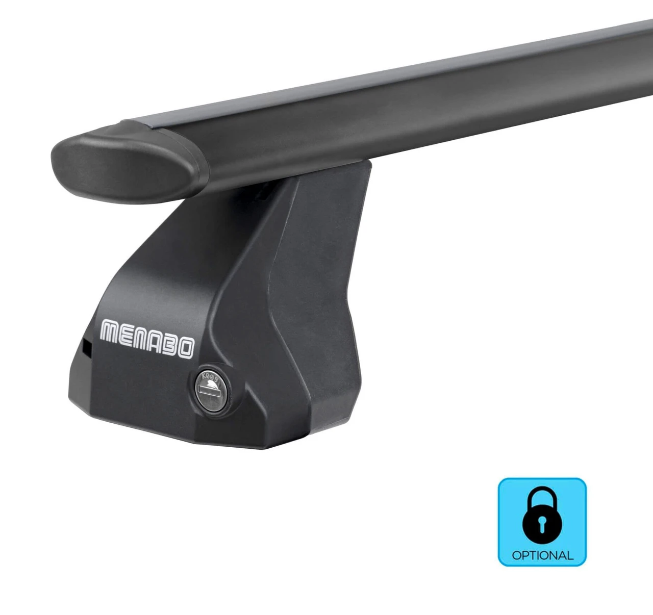 5. Bare transversale Menabo Omega Plus Black pentru Renault Megane II, 5 usi, model 2002-2010