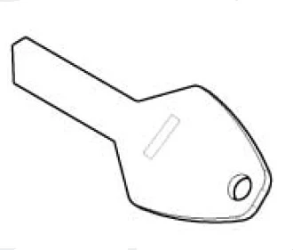 1. Cheie de rezerva pentru barele transversale Menabo Dozer / Brio