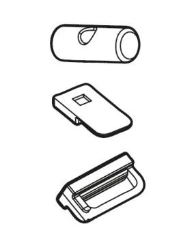 1. Set accesorii din plastic si metal pentru suportul Menabo Pro Tour