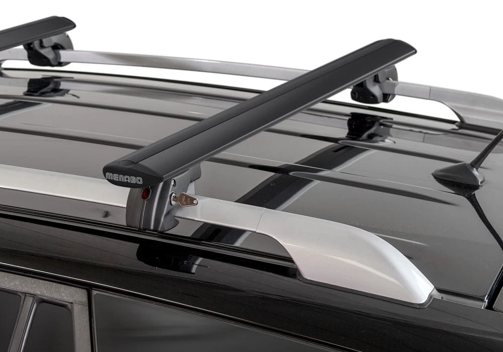 6. Bare transversale Menabo Fender Black pentru Audi A4 (B6/8E/8H) Avant 2000-2004