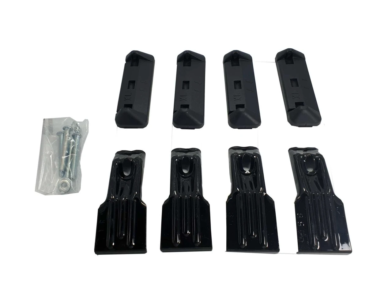 1. Kit de prindere Menabo FIX025G pentru bare transversale Tema / Tema Aluminiu