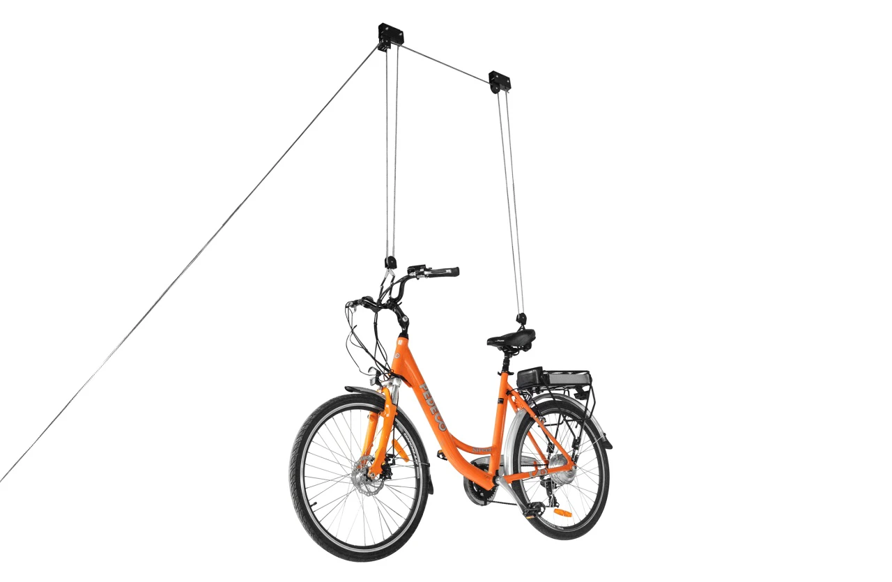 1. Suport biciclete Menabo Garage Lift pentru depozitare cu prindere pe tavan
