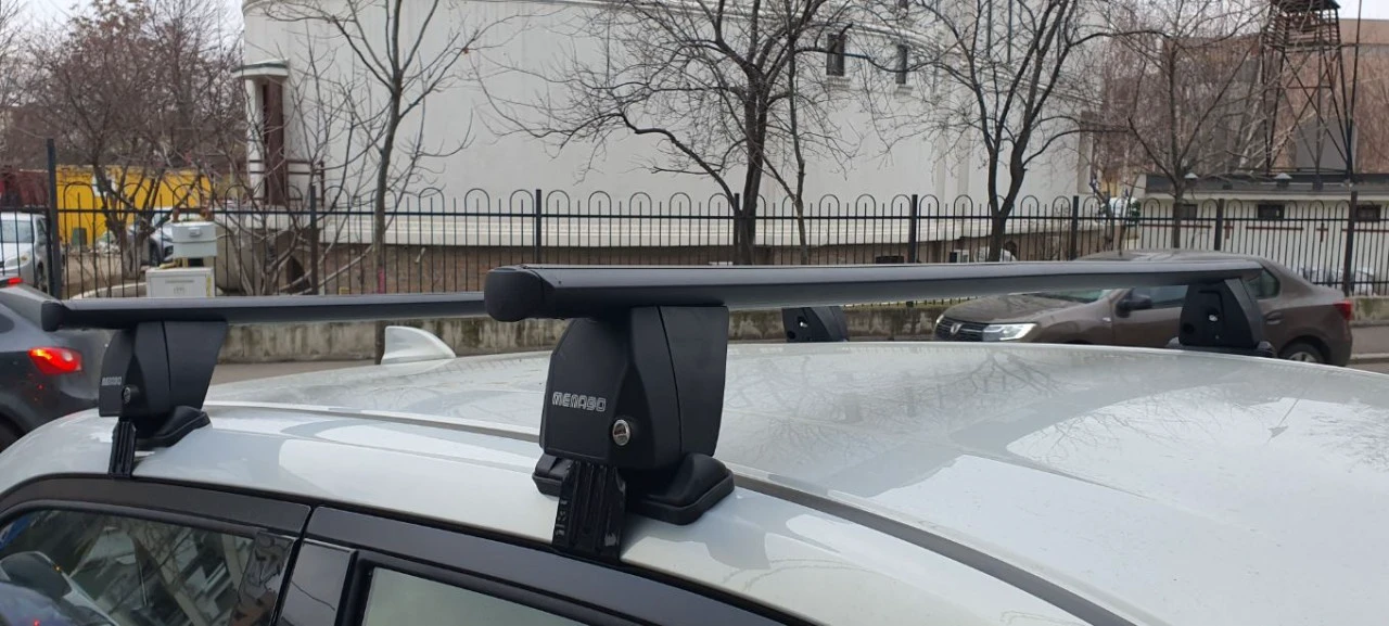 6. Bare transversale Menabo Delta Black pentru Skoda Octavia II (1Z), 5 usi, model 2008-2012