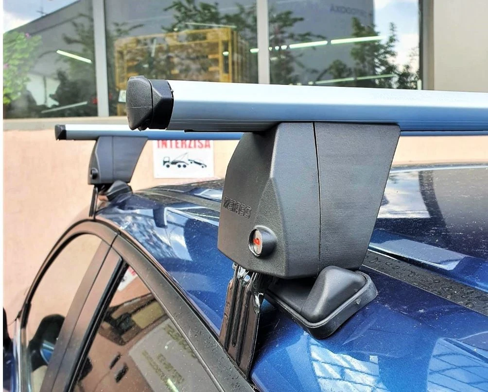 8. Bare transversale Menabo Delta Silver pentru Peugeot 5008, 5 usi, model 2017-2020