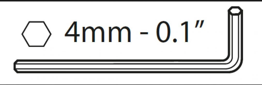 1. Cheie imbus 4 mm Menabo