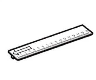 1. Rigla din plastic pentru barele transversale Menabo Tema