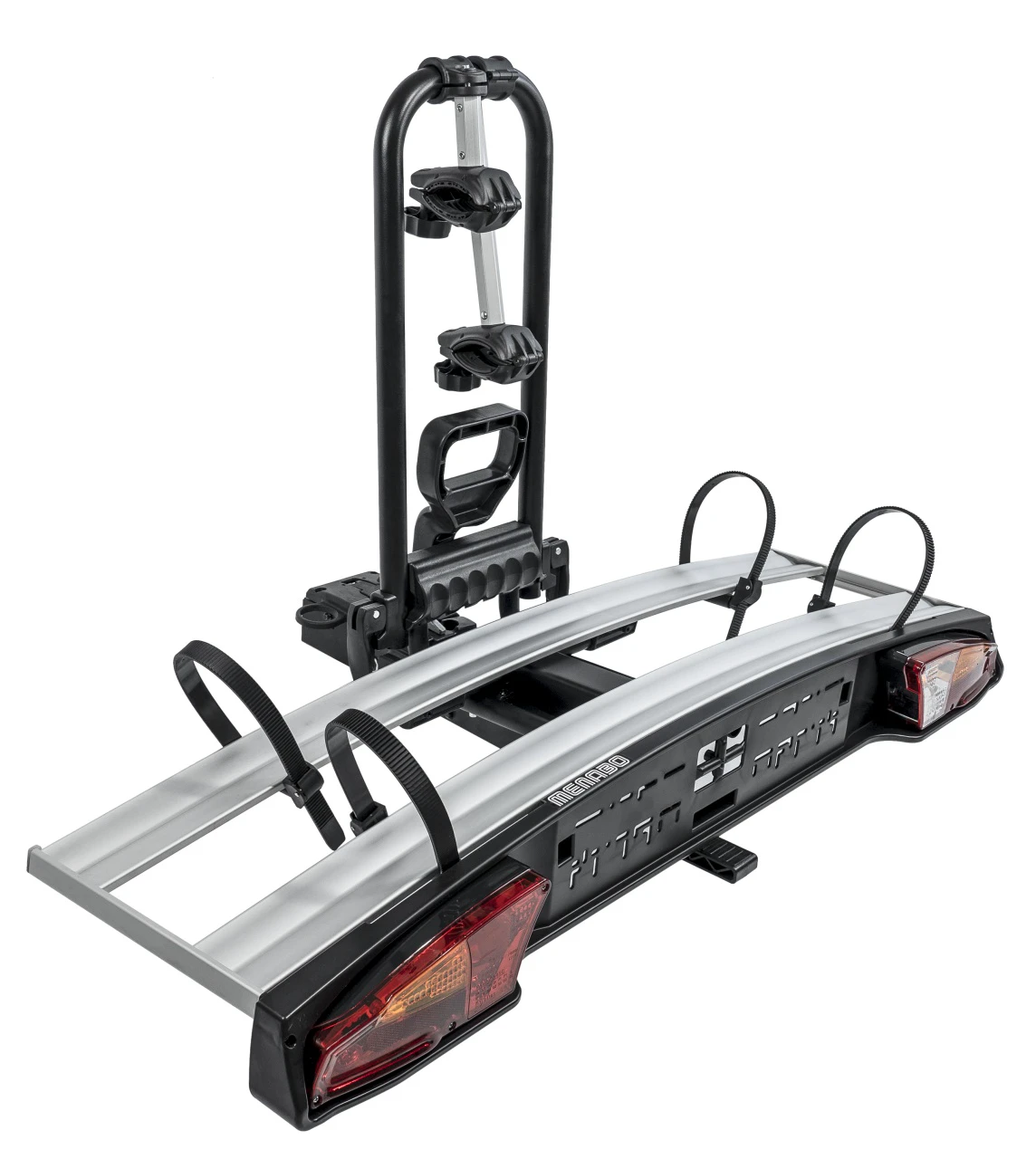 2. Suport biciclete Menabo Alcor 2 pentru 2 biciclete cu prindere pe carligul de remorcare