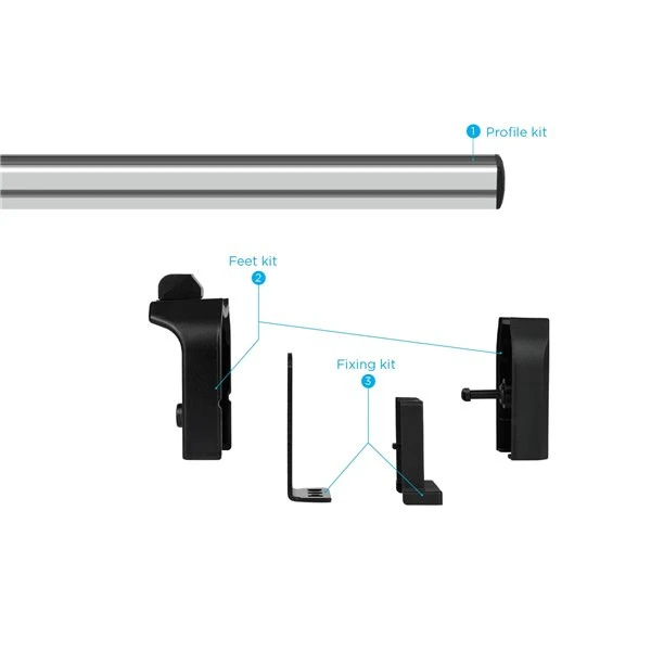 5. Bare transversale Ford Transit VIII Connect, model 2013+, L1, aluminiu, Menabo Professional