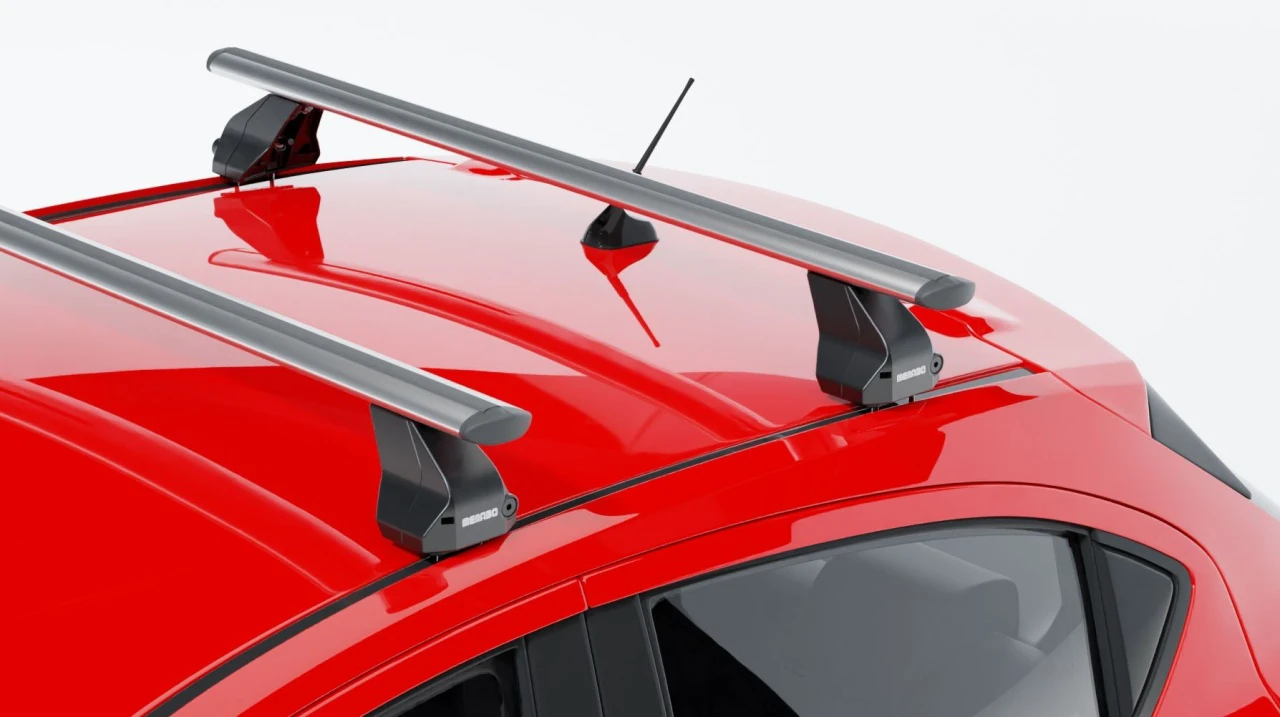 8. Bare transversale Menabo Omega Plus Aluminiu pentru BMW Serie 5 (F10), 4 usi, model 2010-2013