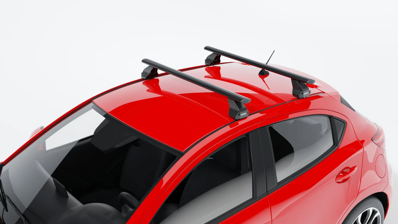 6. Bare transversale Menabo Omega Plus Black pentru Renault Megane II, 5 usi, model 2002-2010