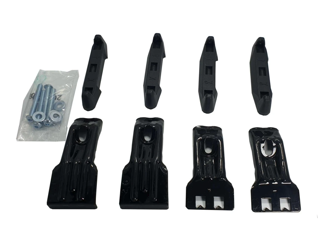 1. Kit de prindere Menabo FIX008G pentru bare transversale Tema / Tema Aluminiu