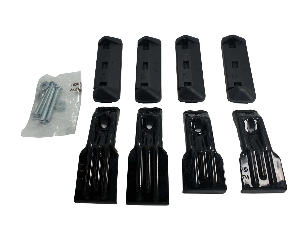 1. Kit de prindere Menabo FIX022G pentru bare transversale Tema / Tema Aluminiu