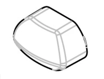 1. Set capace pentru barele transversale Menabo Tema din otel