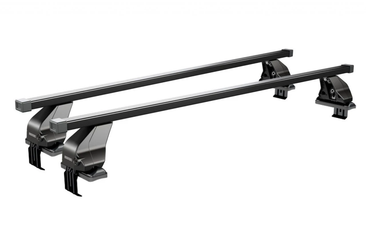 1. Bare transversale Menabo Omega Otel pentru Nissan Qashqai (J10), 5 usi, model 2006-2014