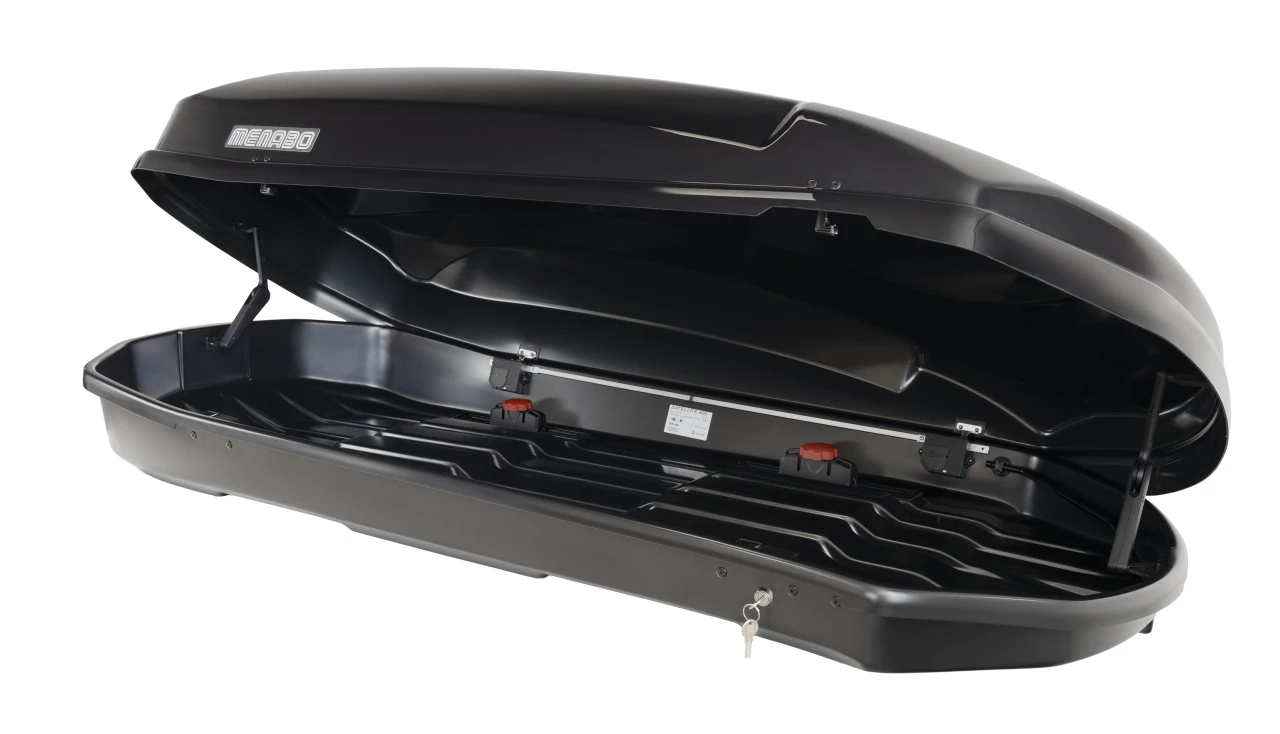 2. Cutie portbagaj Menabo Satellite 600 DUO ABS Black CRAB, 197x94x45 cm