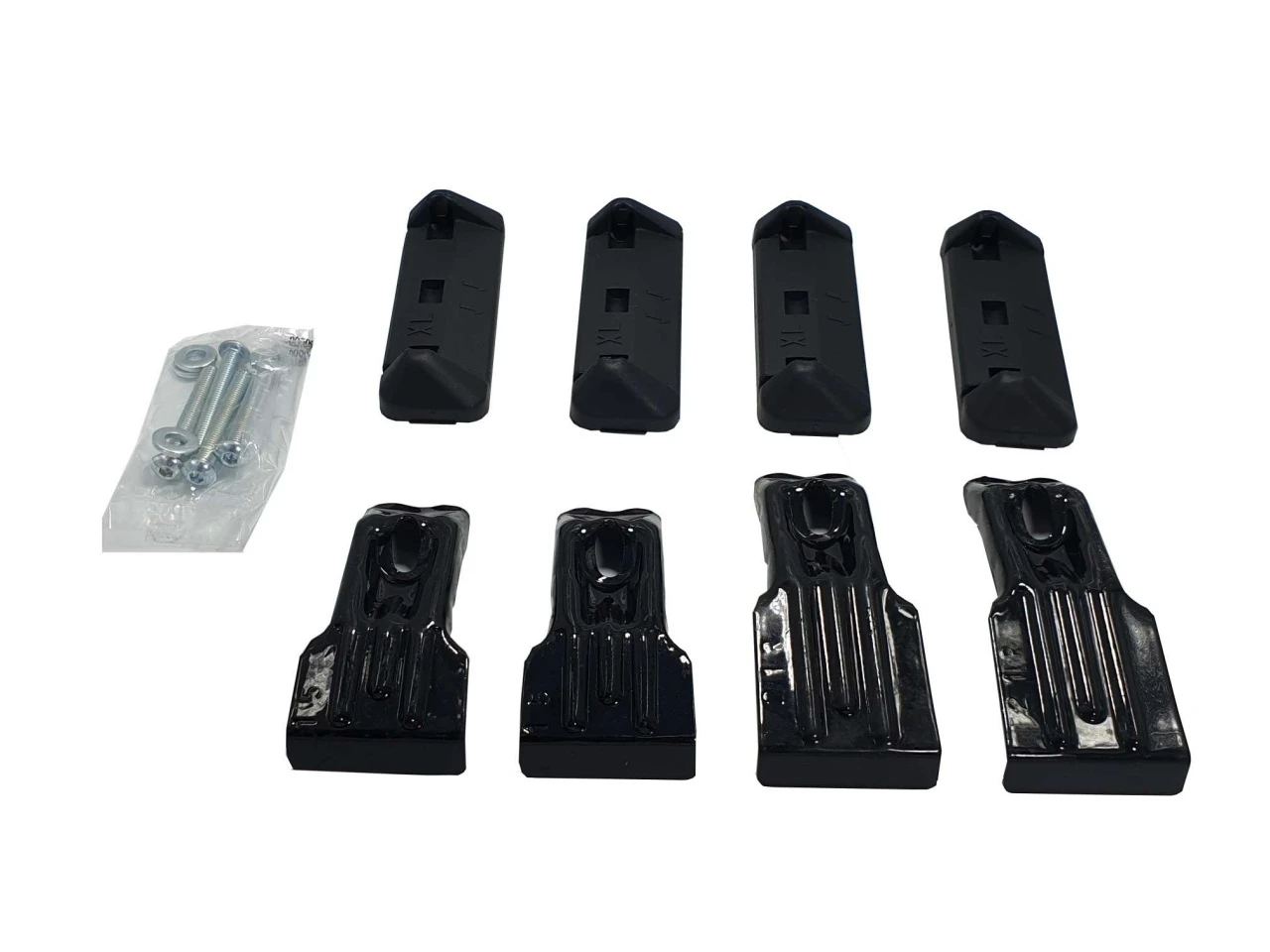 1. Kit de prindere Menabo FIX068G pentru bare transversale Tema / Tema Aluminiu