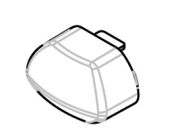 1. Set capace pentru barele transversale Menabo Tema din aluminiu
