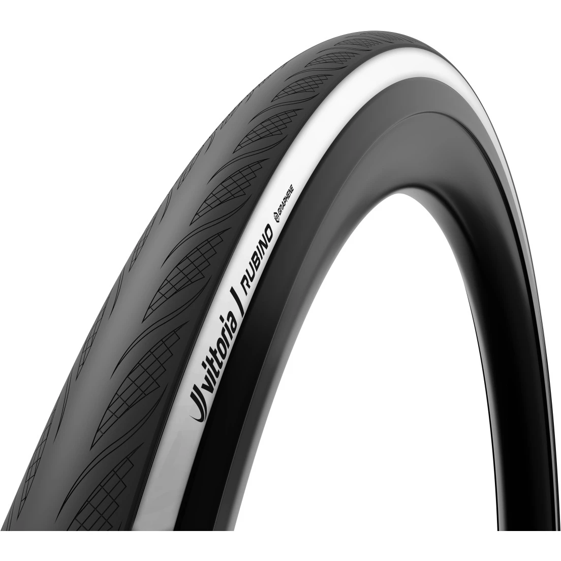 1. Anvelopa VITTORIA Rubino Tube-Type 700 x28C(28-622) Negru-Alb Pliabil