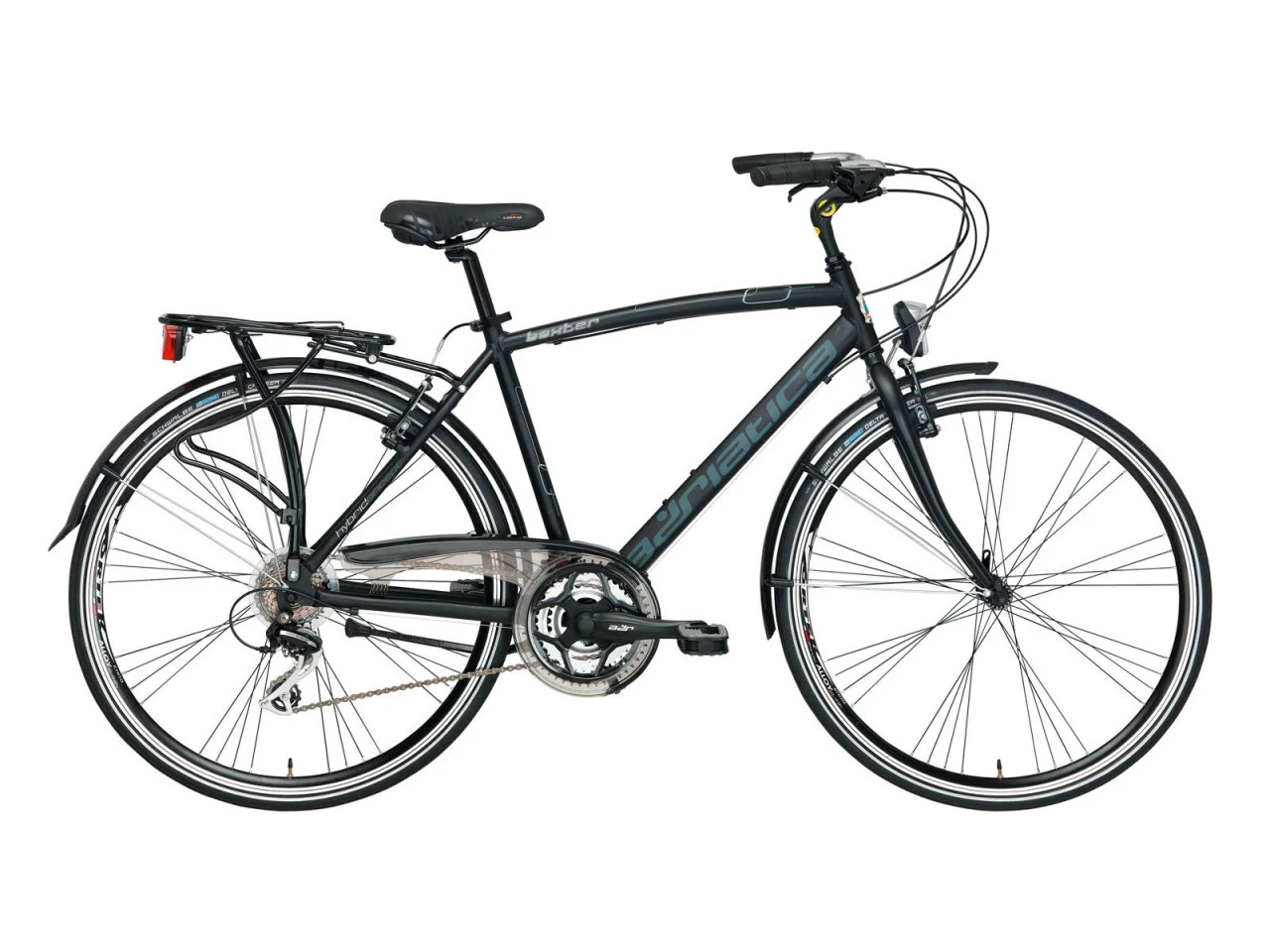 1. Bicicleta Adriatica Boxter HP 21V Neagra 55 cm