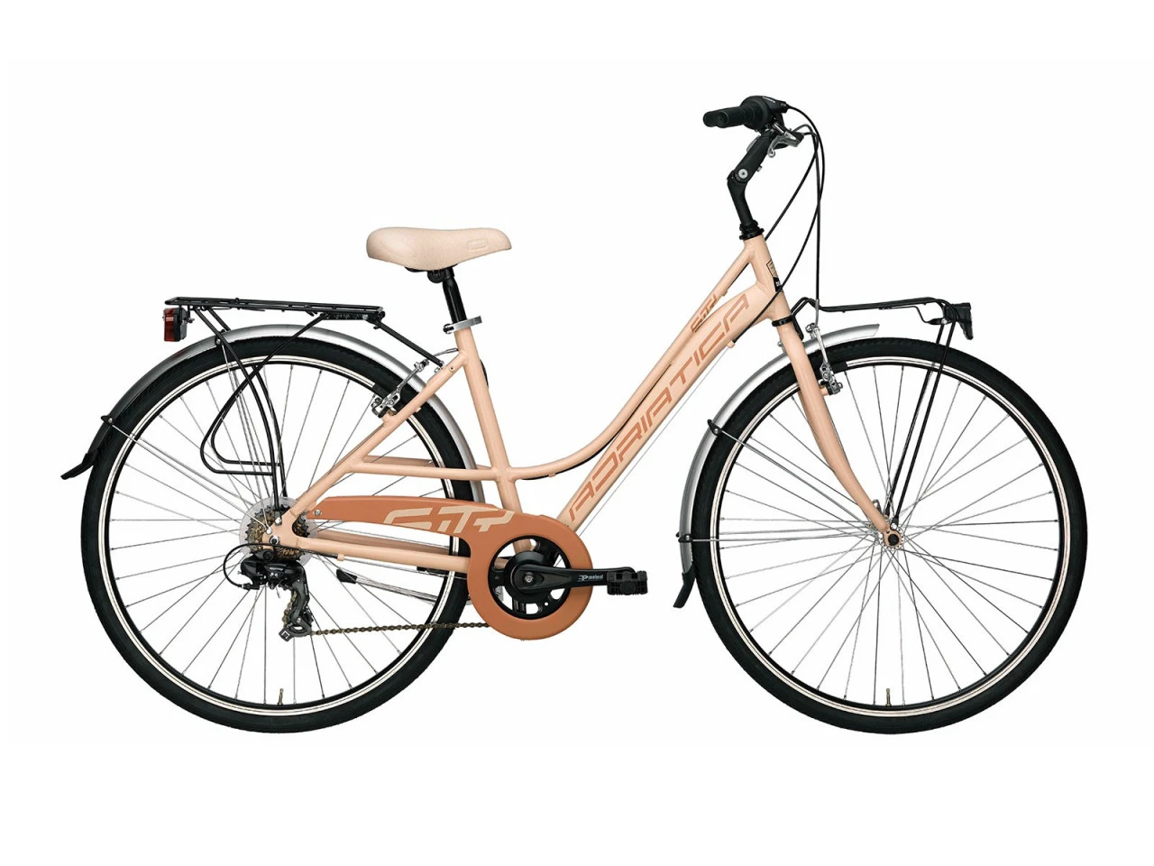 1. Bicicleta Adriatica Sity 3 6V Donna Roz 45 cm