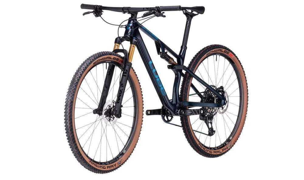 3. Bicicleta Full Suspension CUBE AMS ZERO99 C:68X SLT 29 Lichidblue´n´Blue