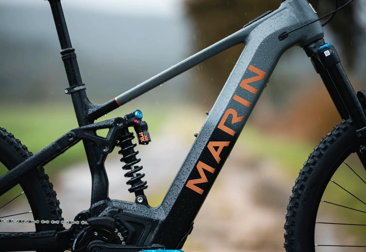3. BICICLETA MTB ELECTRICA FULL SUSPENTION MARIN ALPINE TRAIL E2 GREY BLACK MARIME M