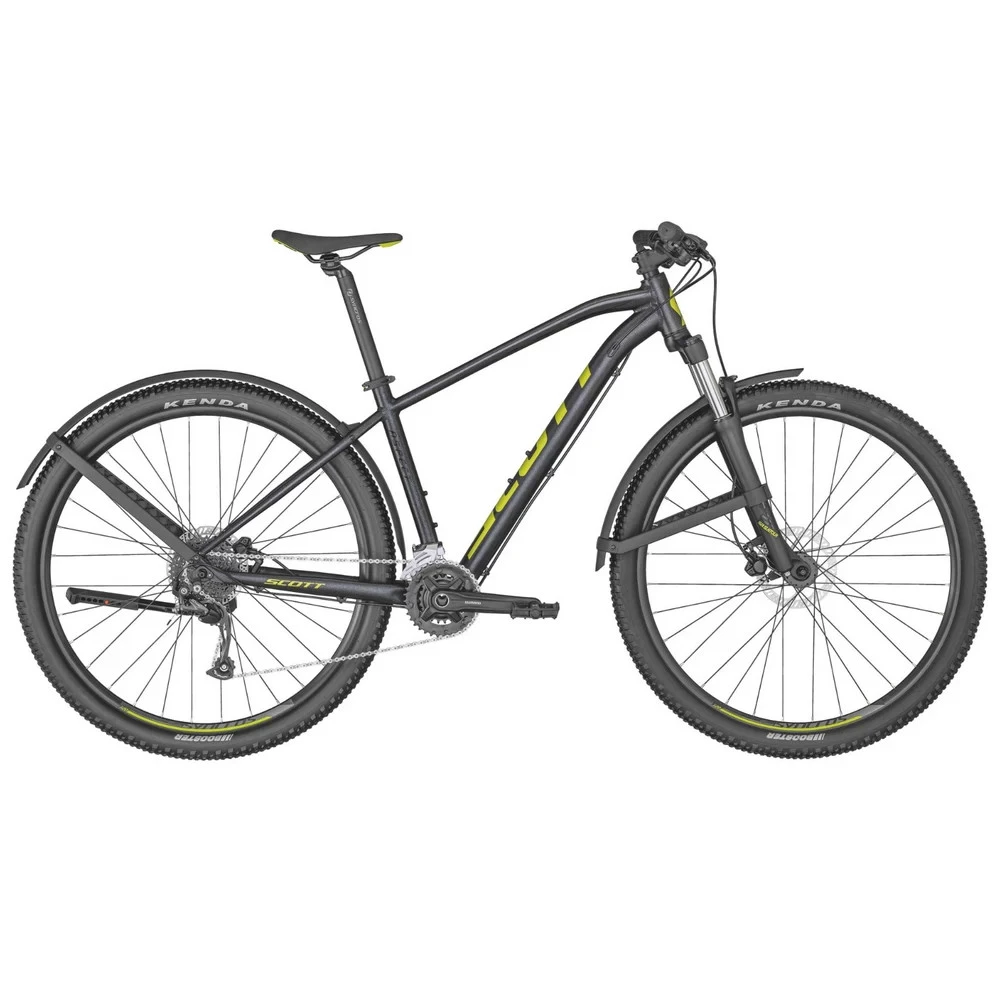 1. Bicicleta MTB Hardtail SCOTT Aspect 950 EQ Dark Grey-Quicksilver Yellow