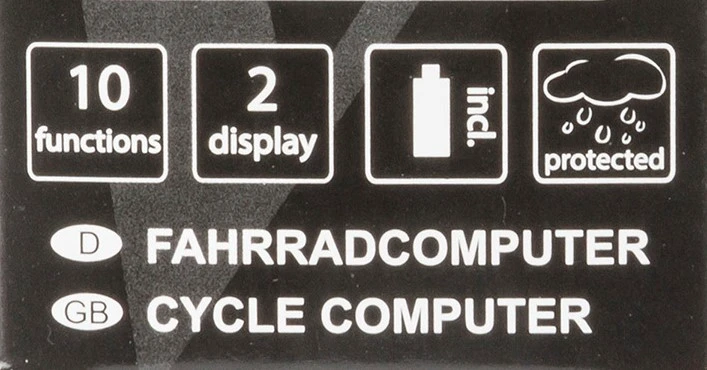 3. Bike Computer VENTURA "X" 10 Functii Alb