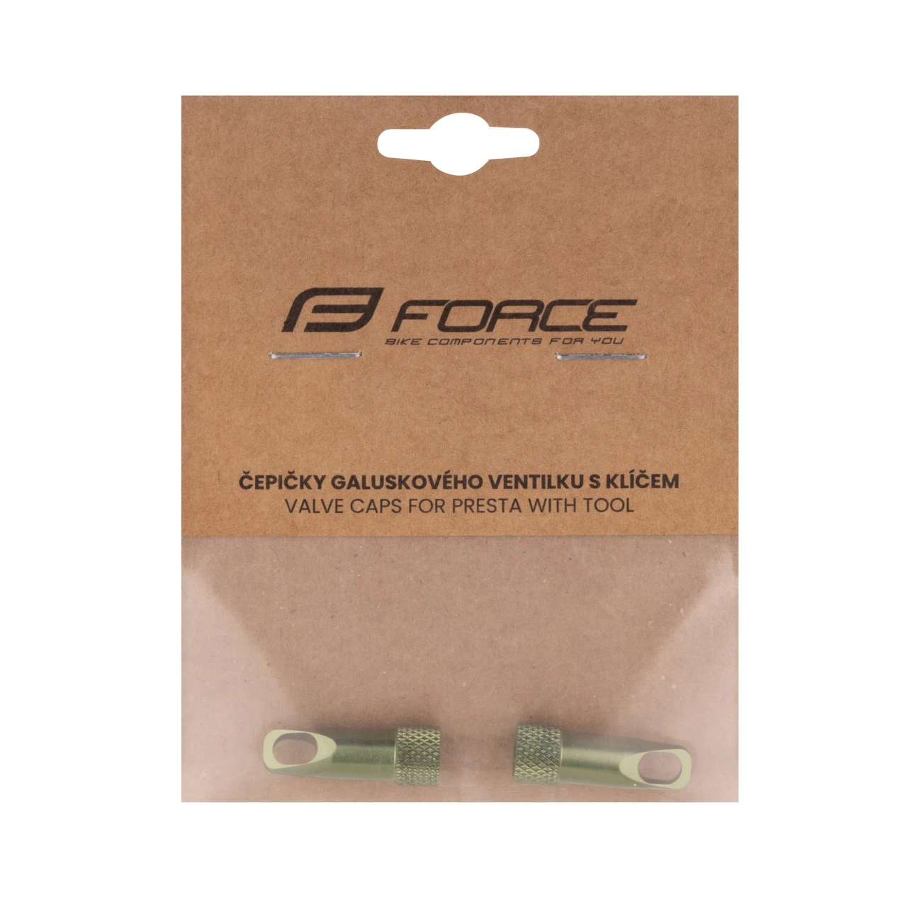 2. Capace valva presta Force cu unealta inclusa, aluminiu, alloy, verde