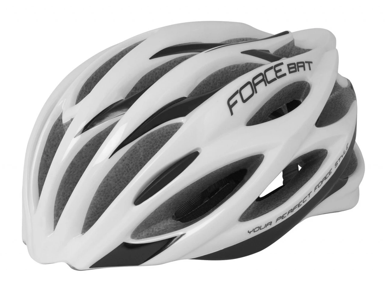 1. Casca Force Bat alb/negru