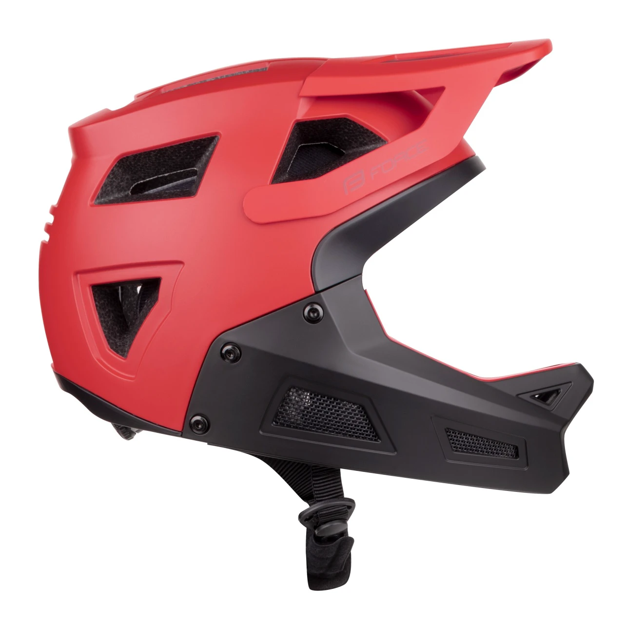 2. Casca Force DROP downhill, rosu-negru XS-S