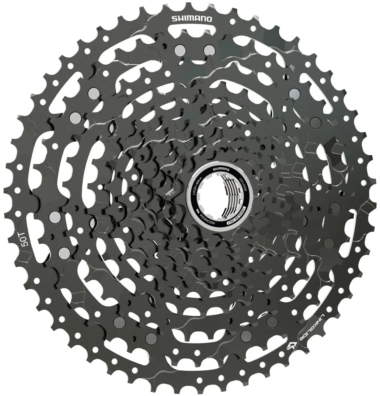 1. Caseta de pinioane Shimano CUES CS-LG400-11, 11 viteze, 11-45T