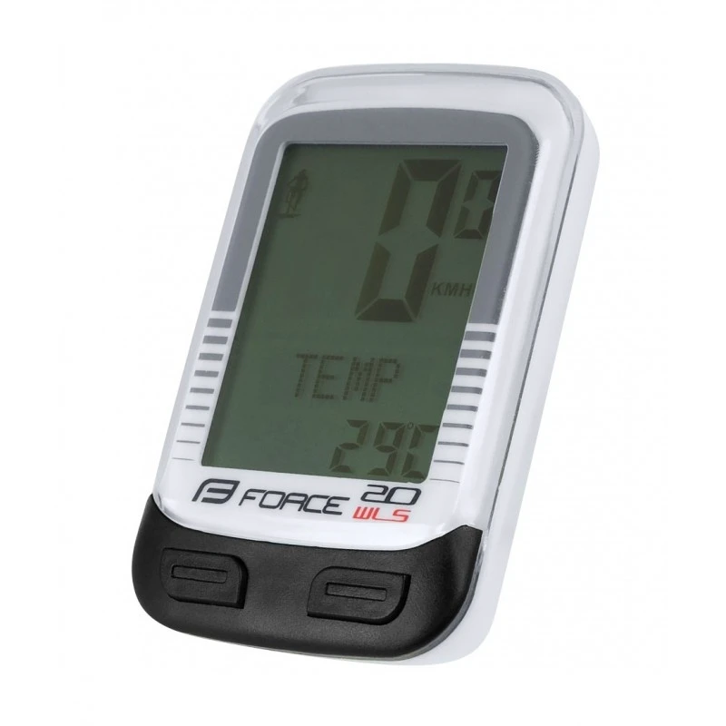 1. Ciclocomputer Force WLS 20F fara fir alb