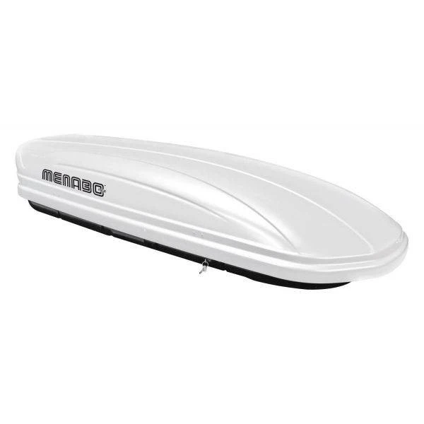 1. Cutie portbagaj Menabo Mania 400 ABS White, 164x79x36cm