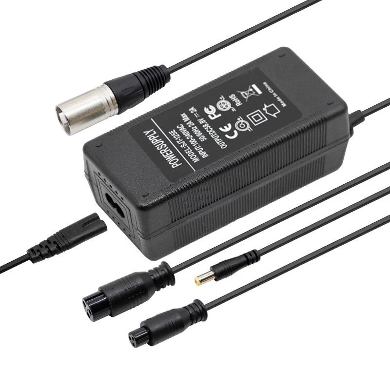 1. Incarcator baterie trotineta 52V - (58.8 V) 2A conectori GX
