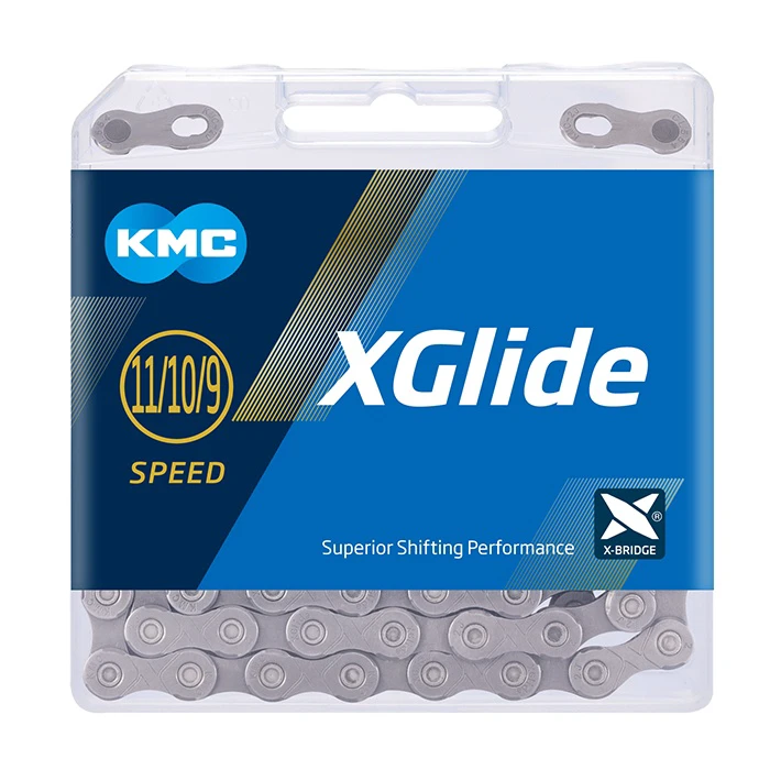 2. Lant KMC X-Glide Cues 9/10/11 viteze 118 Zale Gri