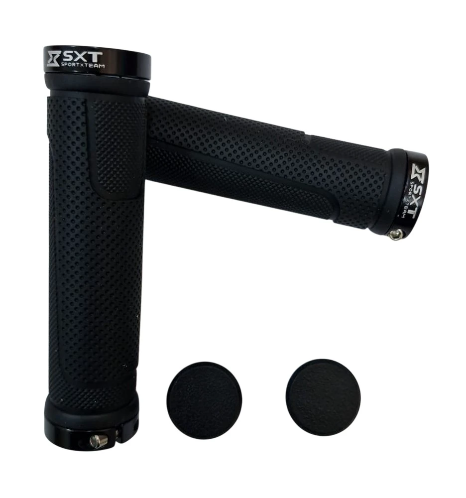 1. Mansoane MTB SXT ZN-005 - 130 mm Lock-On Dublu Negru