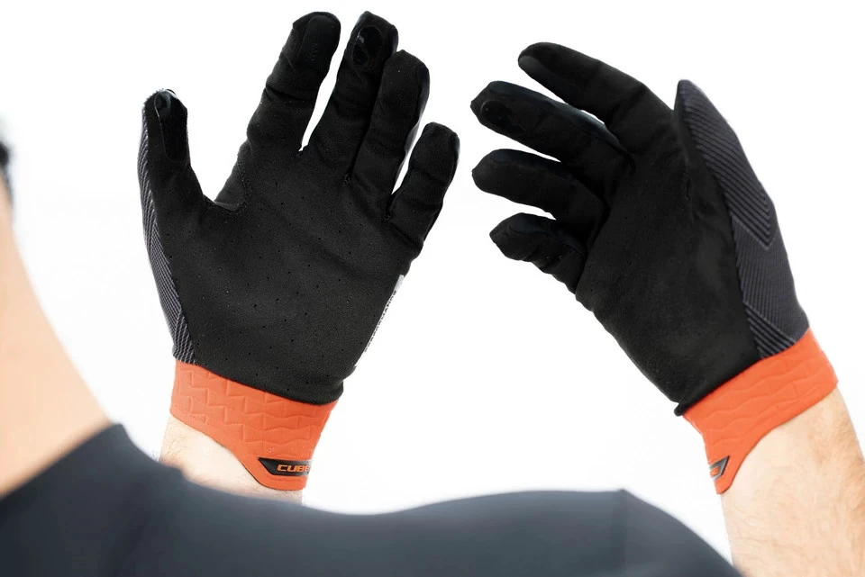 6. Manusi degete lungi CUBE Performance X Actionteam Black´n´Orange