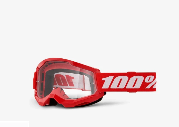 1. Ochelari 100% STRATA 2 Goggle Rosu