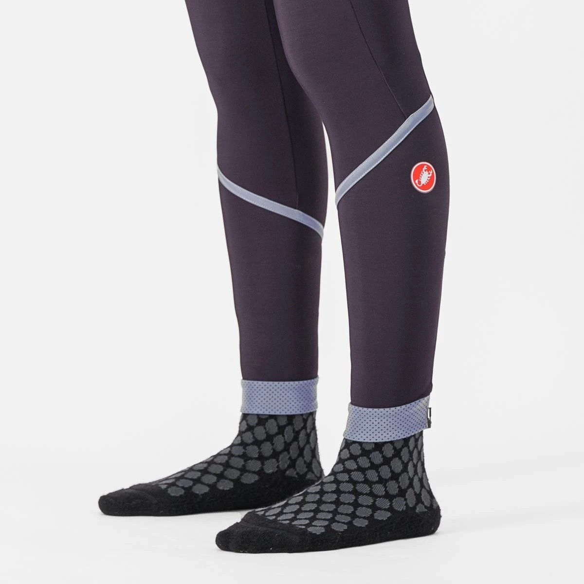 3. Pantaloni lungi Castelli Velocissima Thermal, Dark Night Shade/ Silver Reflex, M