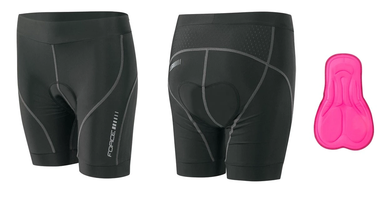 1. Pantaloni scurti cu bazon Force Lady-1 negru