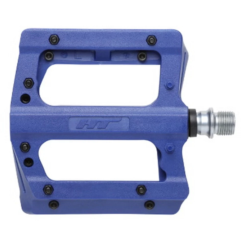 1. Pedale cu platforma HT NANO PA12A Plastic Albastre Pini Detasabili
