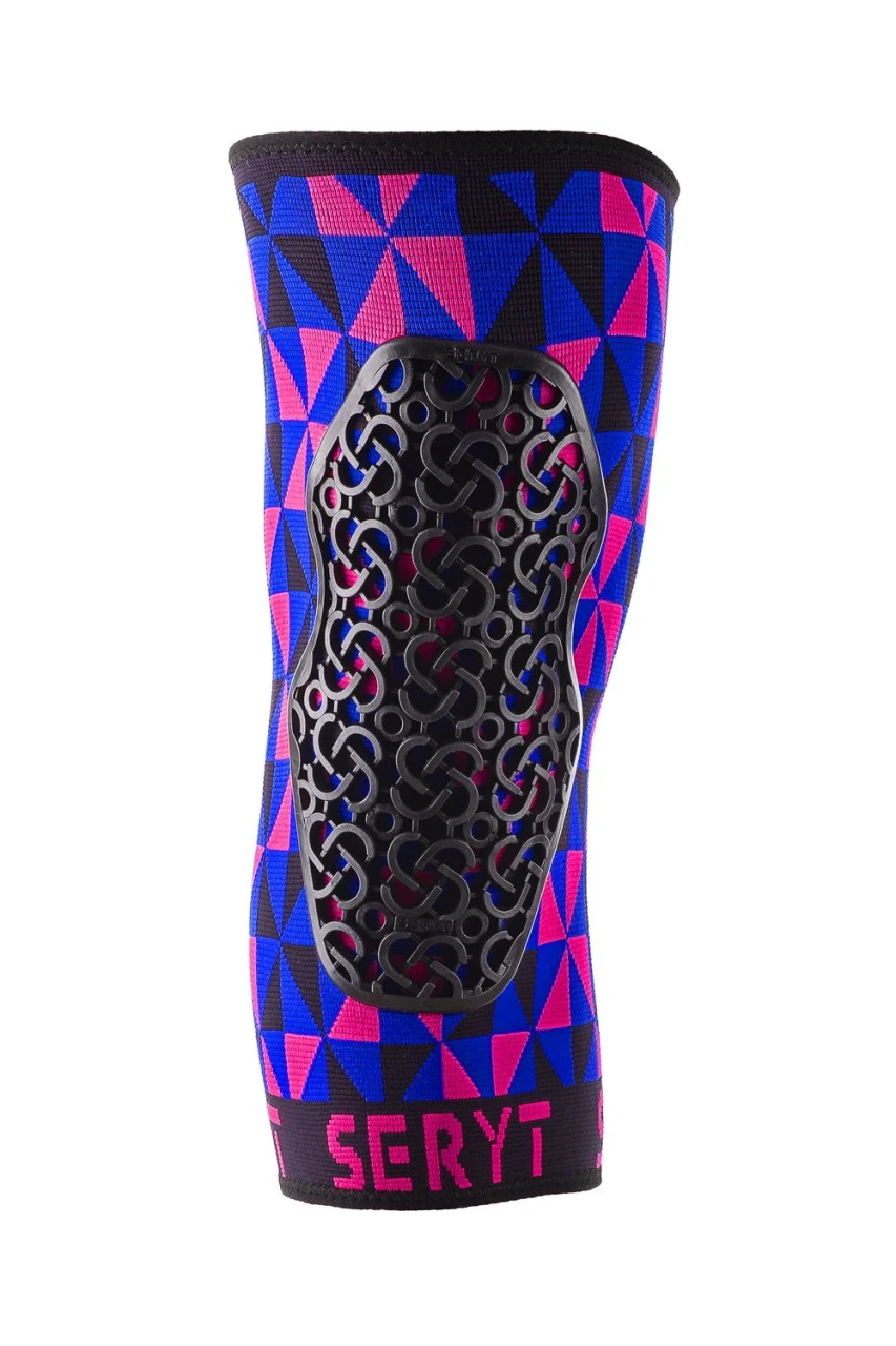 2. Protectii genunchi Seryt Arlecchino Pink Blue L/XL
