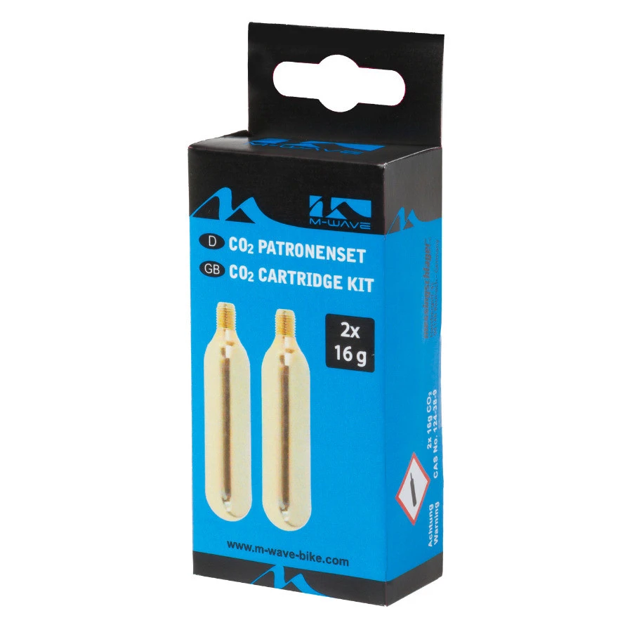 1. Set Cartus CO2 M-WAVE CO2-AMMO 2x16 gr