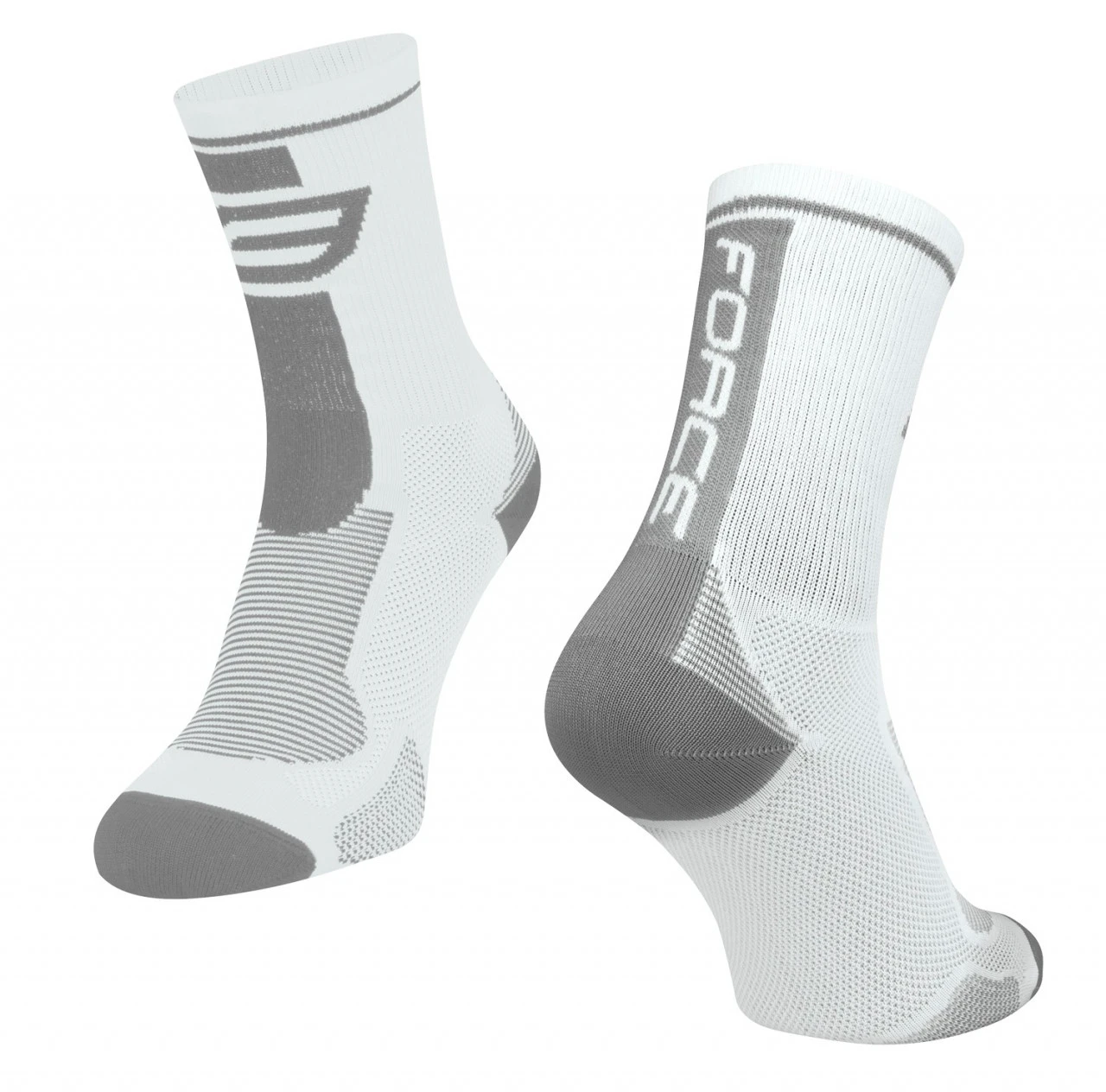 1. Sosete Force Long alb/gri XS