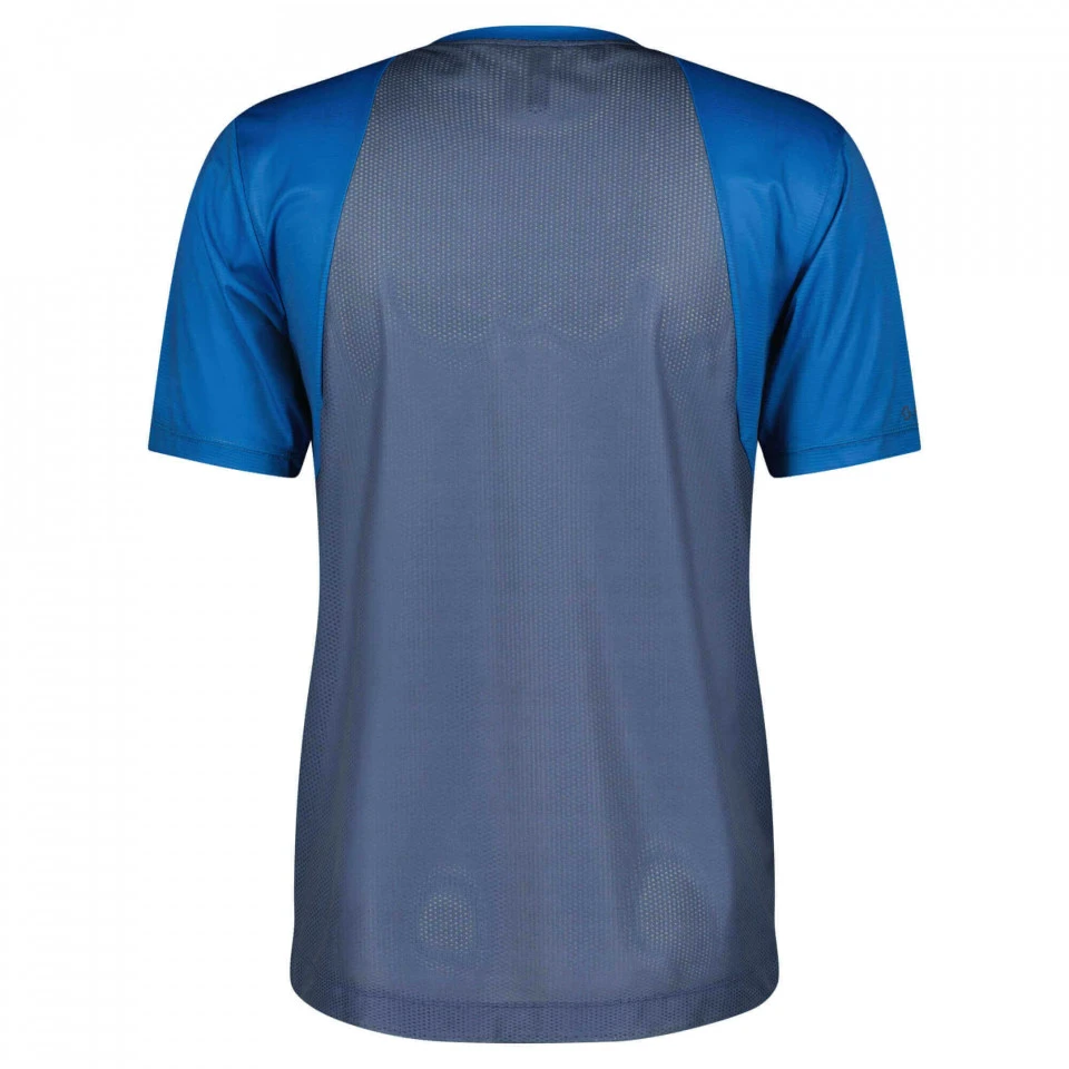 2. Tricou ciclism cu maneca scurta SCOTT Trail Vertic Men Storm Blue-Midnight Blue
