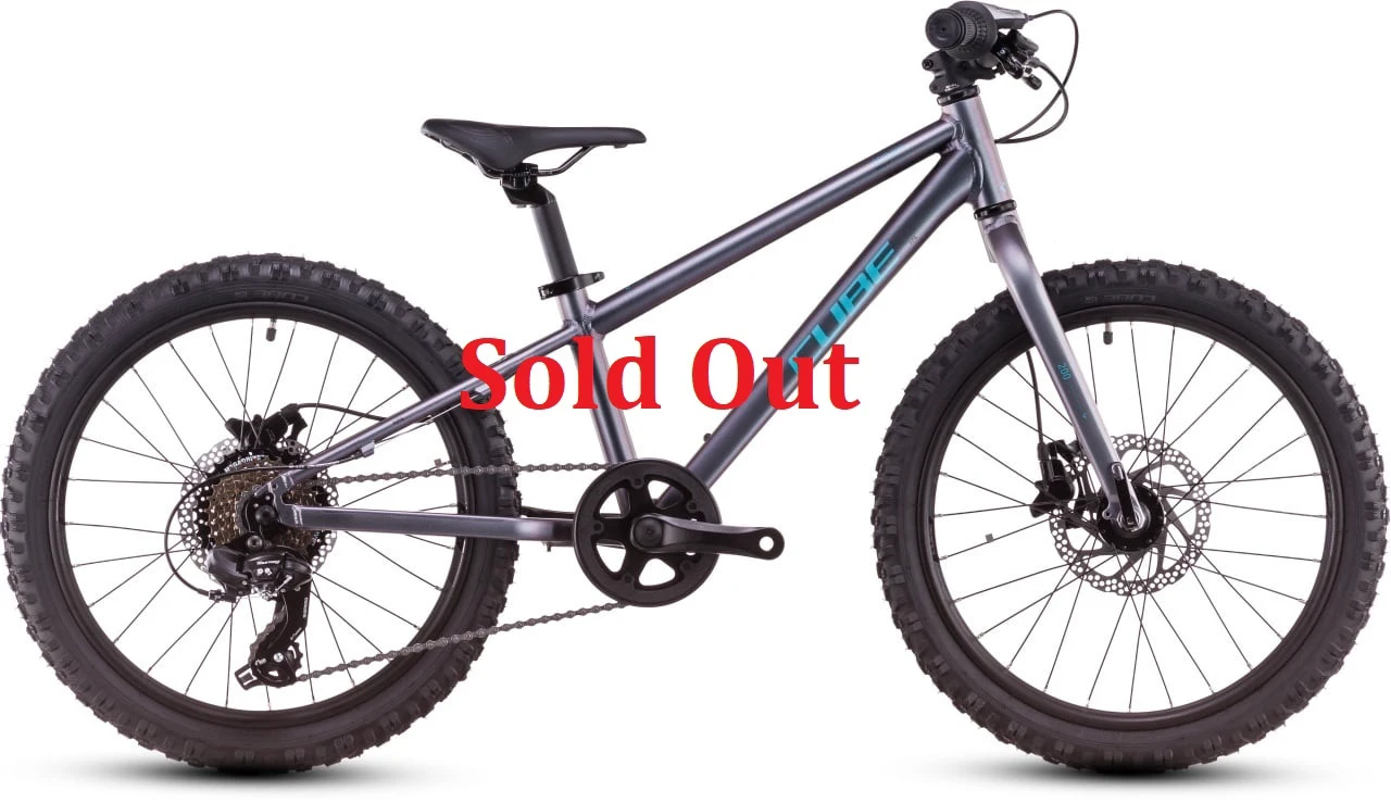 1. Bicicleta Copii CUBE Acid 200 Disc galactic´n´cyan