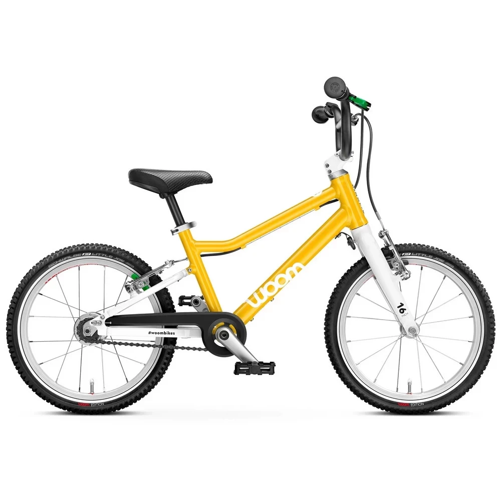 1. Bicicleta copii WOOM 3 Automagic Galben
