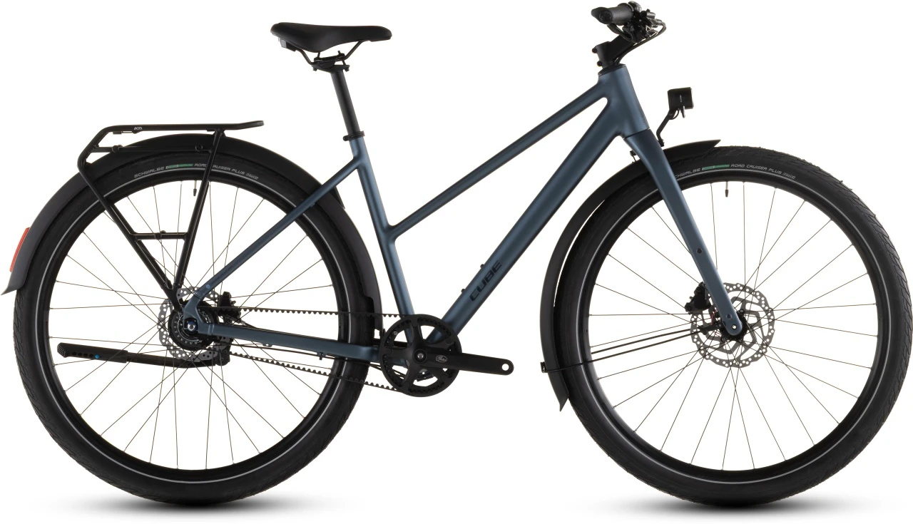 1. BICICLETA CUBE EDITOR PRO FE TRAPEZE MINERALBLUE CHROME